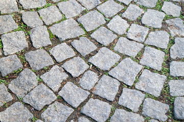 antique gray stone paving slabs