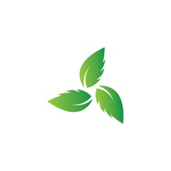 Obraz premium Logos of green leaf ecology nature element vector icon