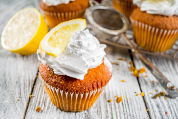 Homemade lemon cupcakes