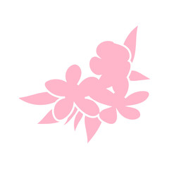 jasmine illustration icon isolated on white background