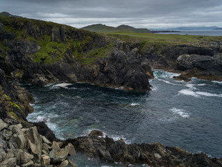 Obraz premium View of coastline, Achill Island, County Mayo, Ireland