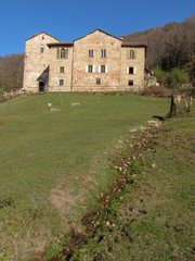 Rural cottage of Torello near Carona in the Swiss alps