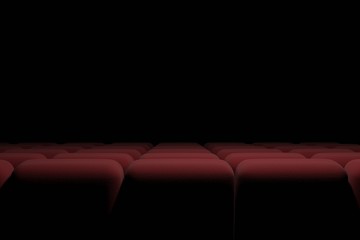 Cinema background. Red theater seats