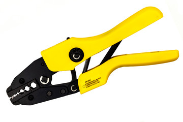 Obraz premium ferrule crimping in white background