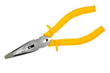 Obraz premium electrical pliers isolated on white background