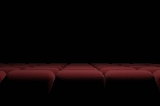 Cinema Background. Red Theater Seats