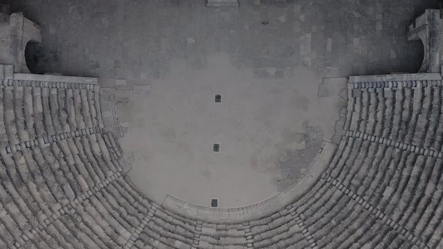 Very ancient building. Aspendos, a Greek amphitheater