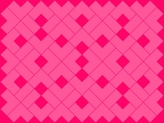 Pink chevron, L shape, polygon pattern on pink background vector.