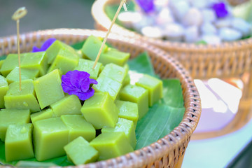 sugar cake dessert. Thai traditional sweet.