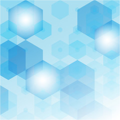 Vector abstract blue hexagonal background. eps10 illustration