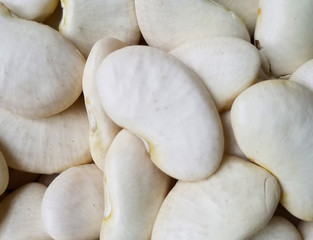 Photography of lima bean seeds pattern for food background