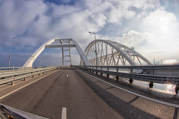 Krymsky - bridge in the early morning