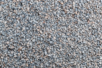 Gray gravel and small rock on the ground
