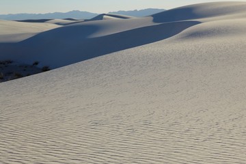 Sand dunes in desert USA