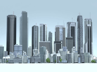 big city skyline, abstract background