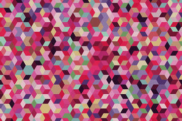 Colorful geometric pattern with different shapes. Oil painting on canvas style. Modern creative texture, minimal flat style. 