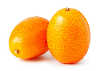 Kumquats  isolated on white