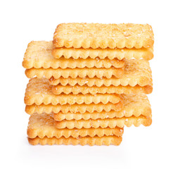  biscuits isolated on white background