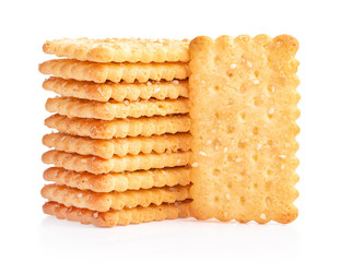  biscuits isolated on white background