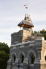 Folly Belvedere Castle on top of Vista Rock in Manhattan's Central Park. Taken in New York City on...