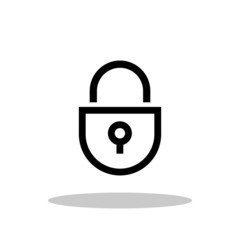 Security icon in flat style. Shield security symbol for your web site design, logo, app, UI Vector EPS 10.