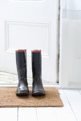 Muddy Wellington Boots