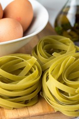 Vegetable pasta, vegetarian and healthy Italian food. Pasta recipe.