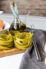 Vegetable pasta, vegetarian and healthy Italian food. Pasta recipe.