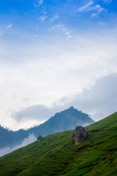 Rocks on the hillside - Kurangani Hills, Tamil Nadu, India