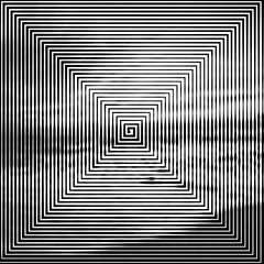 Abstract background. Vector illustration of psychedelic square, twisted comic effect, vortex background. Hypnotic square