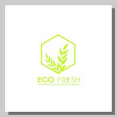 eco fresh logo, can be used for website and company logos