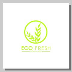 Obraz premium eco fresh logo, can be used for website and company logos