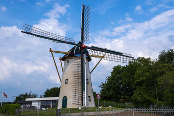 Die histroische Kornmühle von Hellevoetsluis/Niederlande