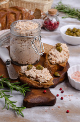 Fish pate with capers
