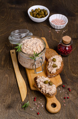 Fish pate with capers