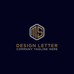 Inspiring logo designs for companies from the initial letters of the MS logo icon. -Vectors