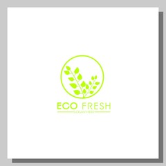 eco fresh logo, can be used for website and company logos
