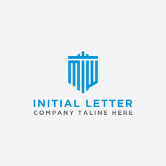 Inspiring logo designs for companies from the initial letters of the MW logo icon. -Vectors