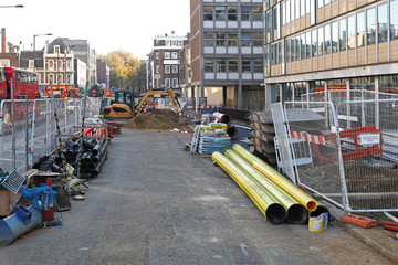 Paddington construction site in London