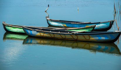 Fisherman boat in jaffna in Sri lanka