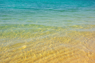 Beautiful soft blue wave of the sea.