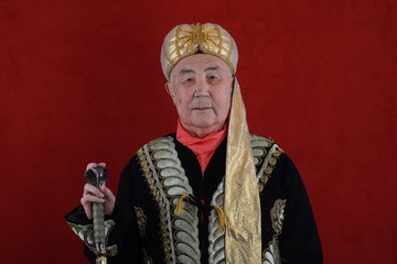 Oriental ruler from Middle East,Sultan, Shah, Padishah, Khan, Pasha, Caliph
