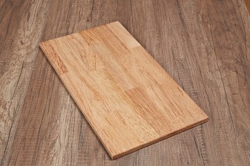 Naklejka na ściany i meble Elegant wooden tray on textured table
