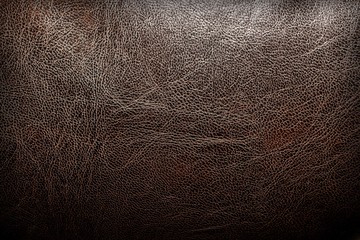 Background with brown leather texture.