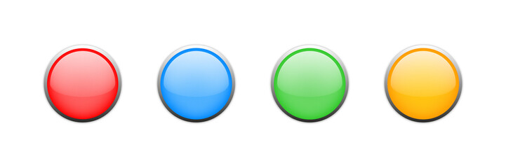 Vector glossy buttons. Isolated vector illustration. Abstract modern design. Modern web template.