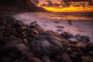 Gran Canaria coastline with great cliffs and views to Atlantic Ocean.