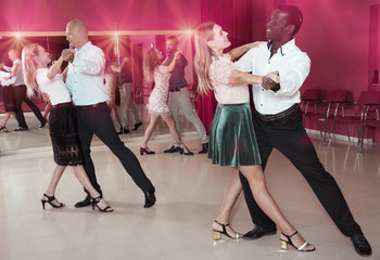 Couples enjoying foxtrot