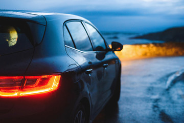 Naklejka premium rea light of car headlight