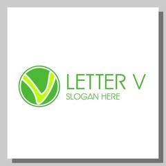 letter v logo, can be used for website and company logos