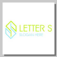 letter s logo, can be used for website and company logos